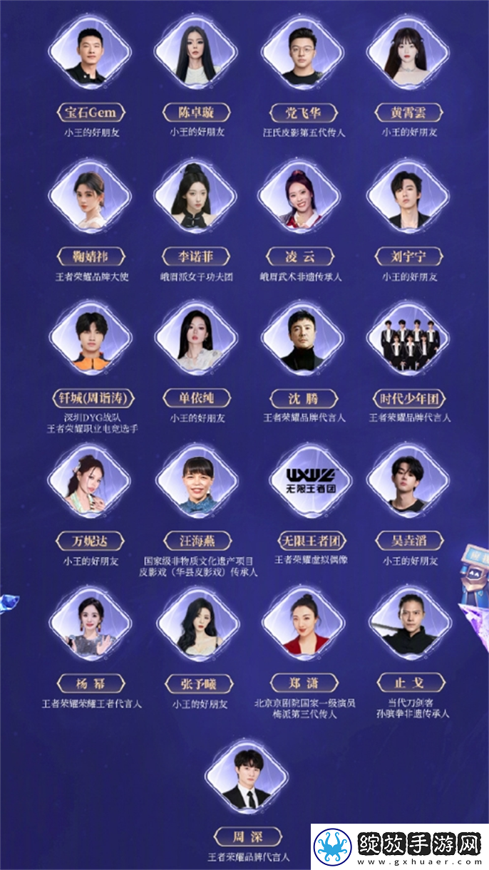 王者荣耀2024共创之夜阵容有谁