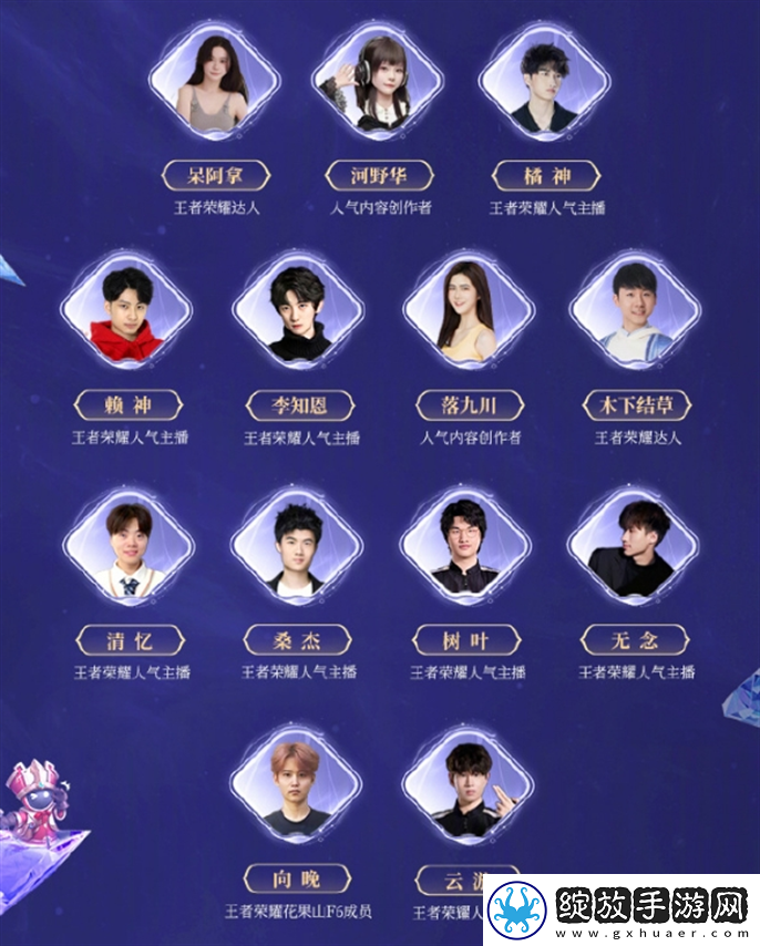 王者荣耀2024共创之夜阵容有谁
