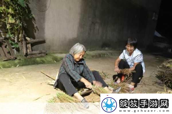 耕耘大婶的肥沃的土地