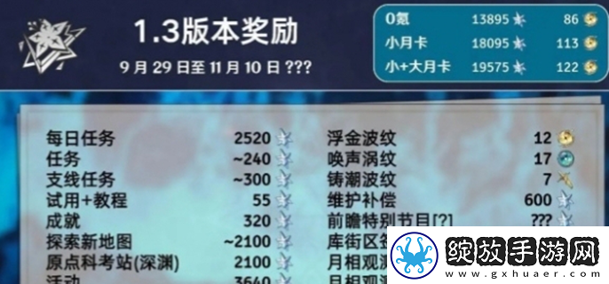 鸣潮1.3星声汇总