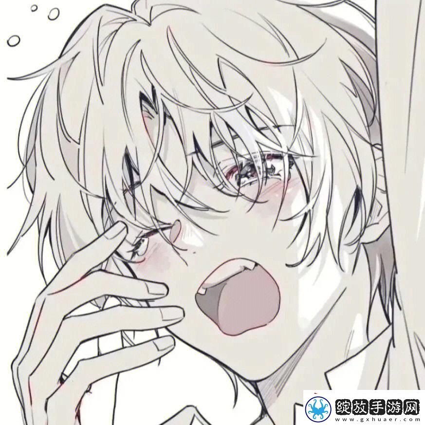 男生全白头像