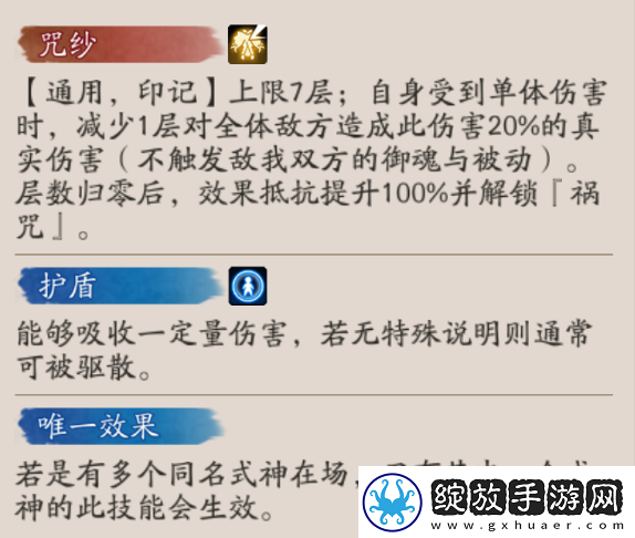 阴阳师祸津神技能
