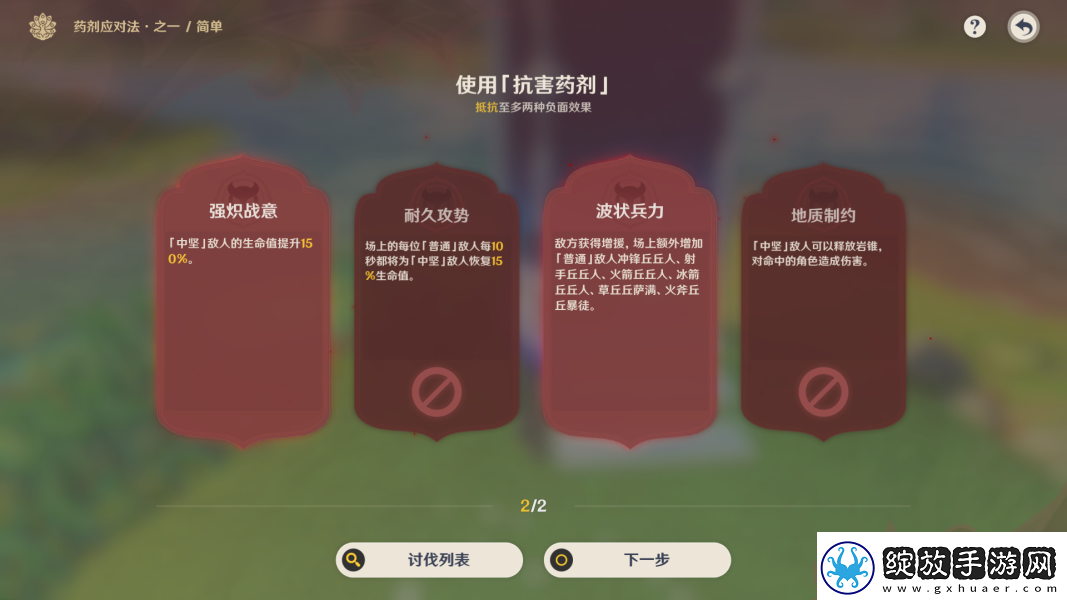 原神药剂应对法之一药剂推荐策略