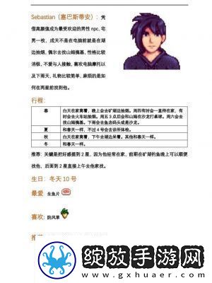 星露谷物语NPC角色位置一览图