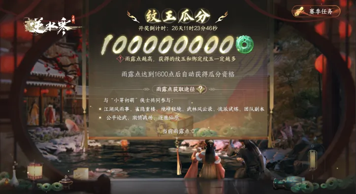 逆水寒一周年有什么活动