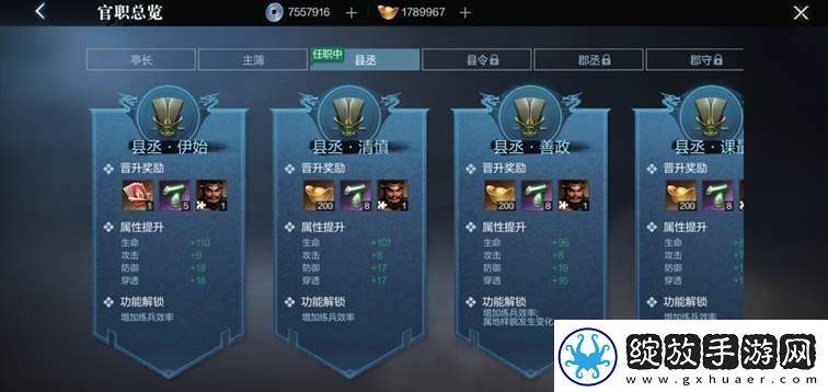 真三国无双霸官职有什么用
