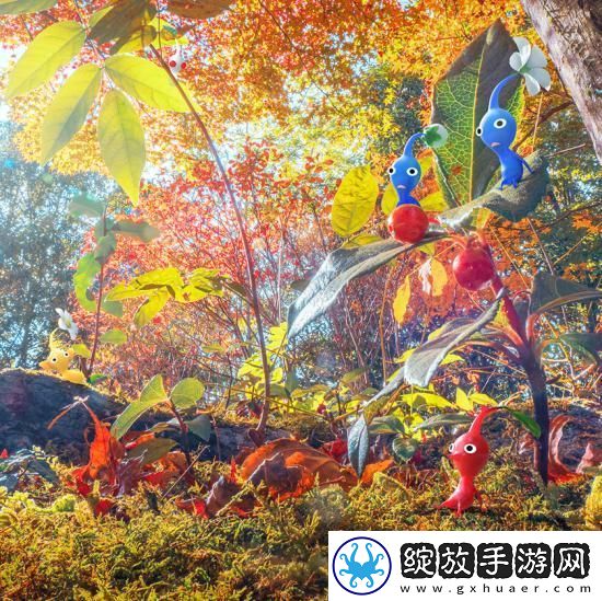 任天堂发布皮克敏系列秋季主题插画！构图生动