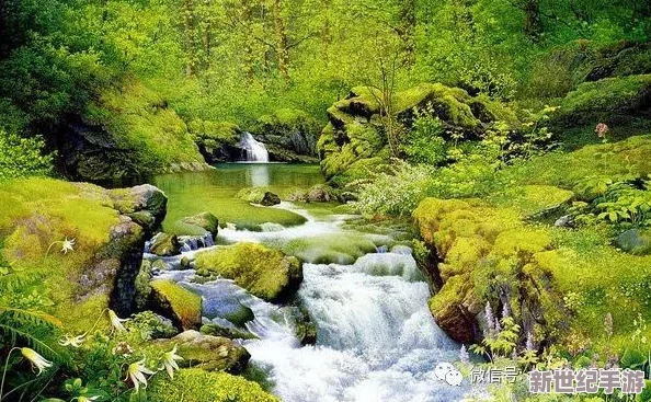 两峰夹小溪地湿又无泥诗小女之心