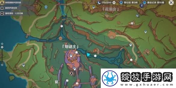 原神烟谜主3个触摸门在哪