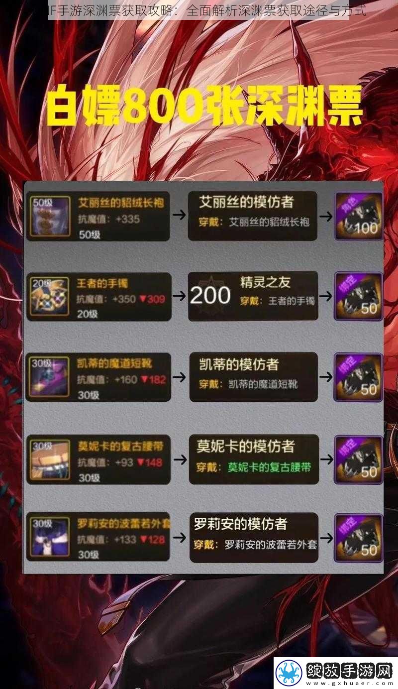 DNF手游深渊票获取攻略