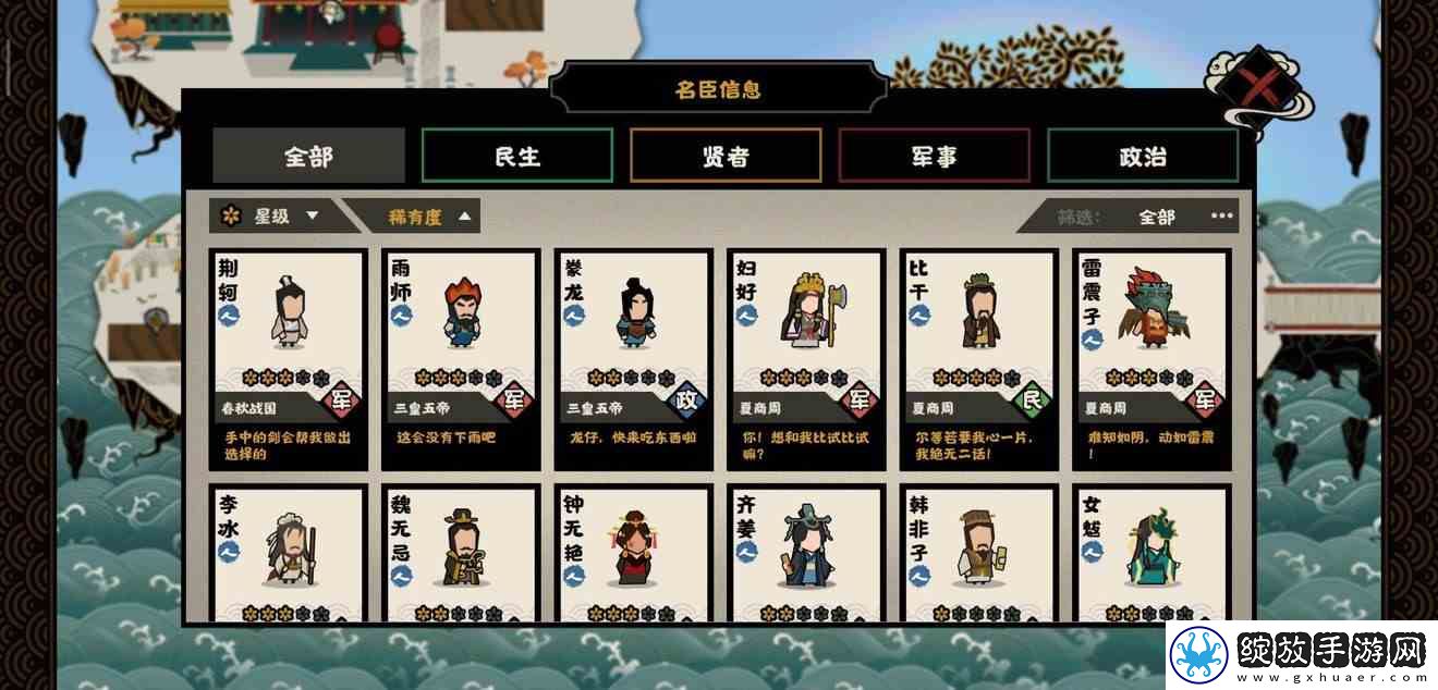 无悔华夏武将排行