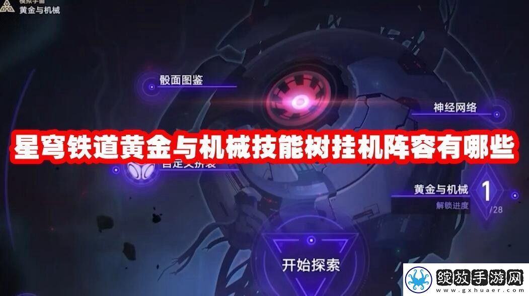 星穹铁道黄金与机械技能树挂机阵容有哪些