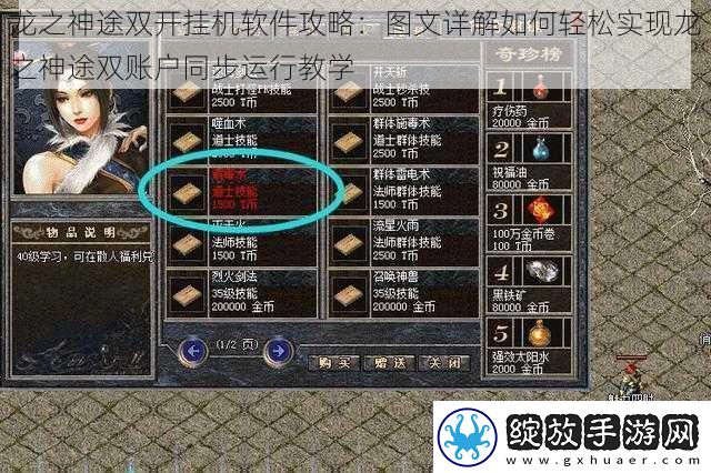 龙之神途双开挂机软件攻略