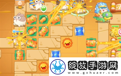 保卫萝卜4法老归来第119关过关攻略