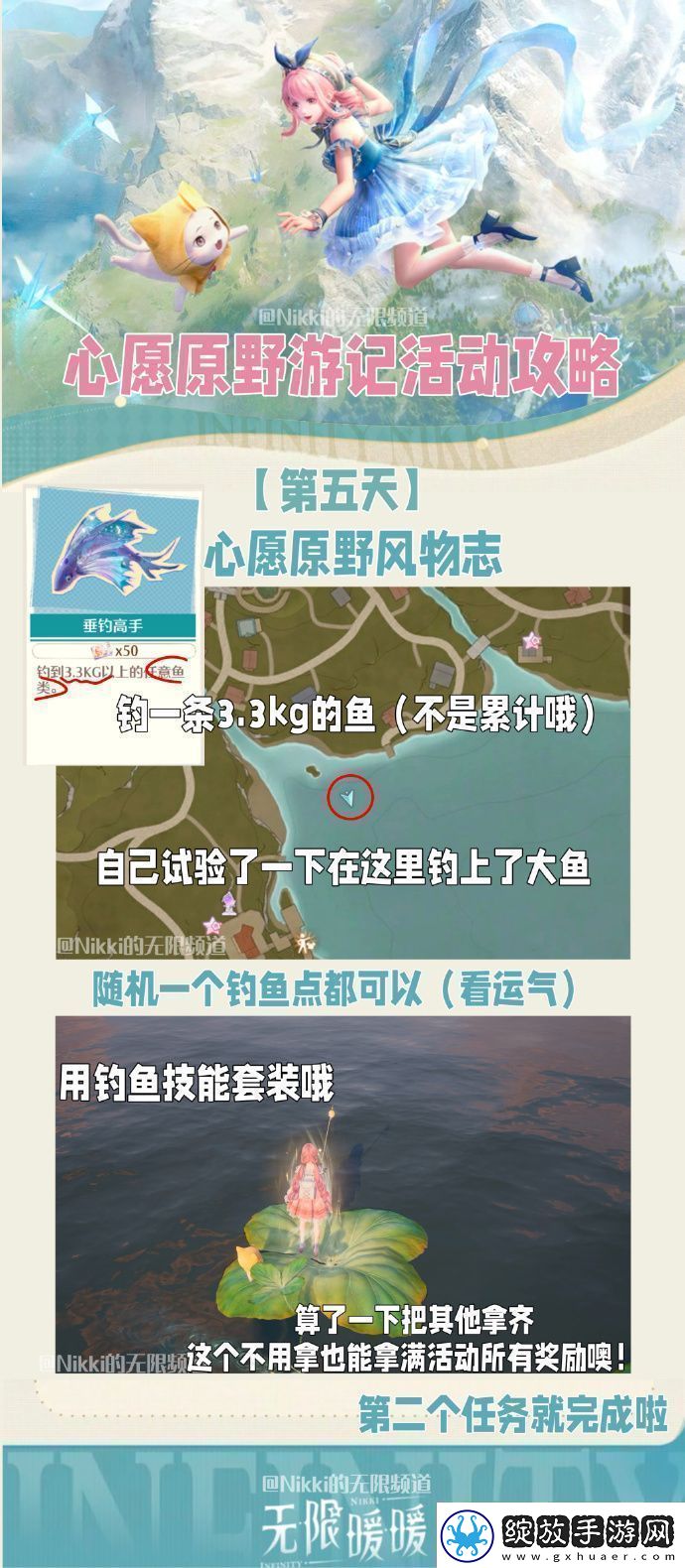 无限暖暖心愿原野游记第五天怎么玩