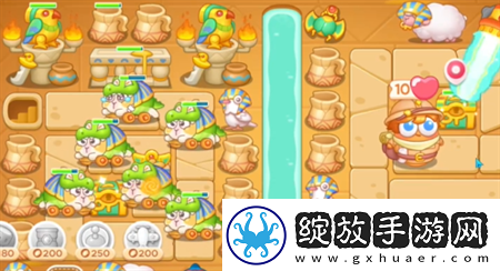 保卫萝卜4法老归来第118关通关流程