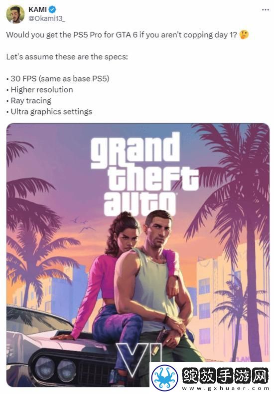 难卖了！超80%投票玩家不会为了GTA6购买PS5