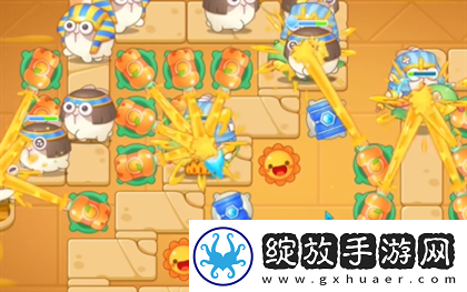 保卫萝卜4法老归来第119关过关攻略