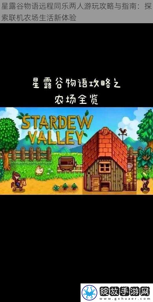 星露谷物语远程同乐两人游玩攻略与指南