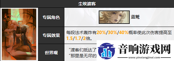无期迷途蓝鹫技能介绍