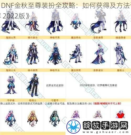 DNF金秋至尊装扮全攻略