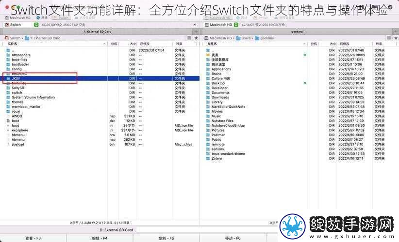 Switch文件夹功能详解