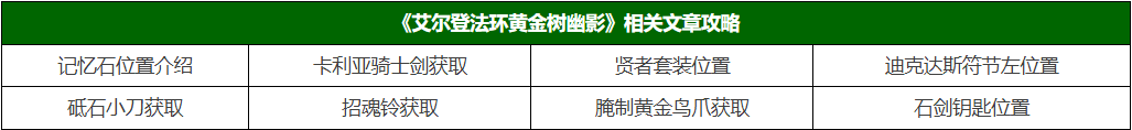 艾尔登法环黄金树幽影记忆石在什么地方
