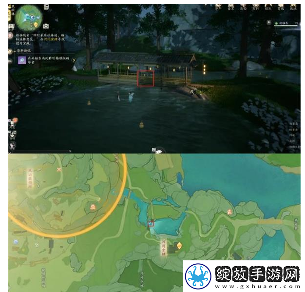 射雕手游黑松林搜奇宝藏图在什么地方