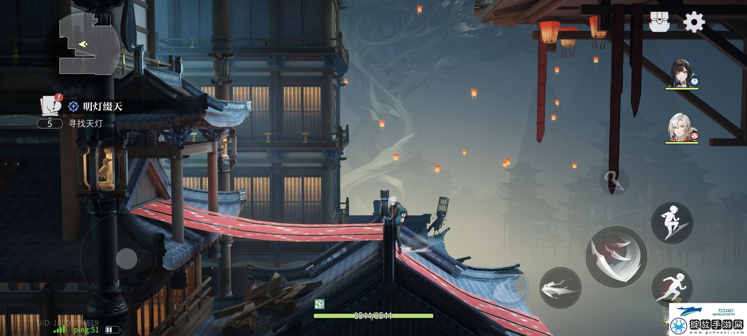 归龙潮明灯缀天三个天灯在哪