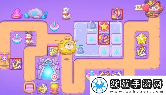 保卫萝卜4阿波与魔法宝藏第64关攻略