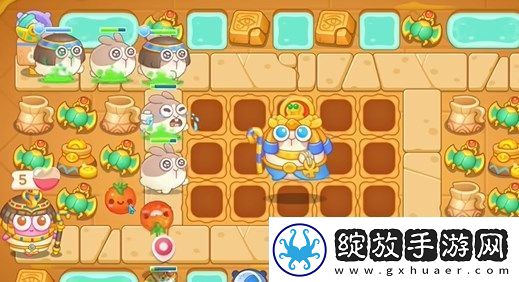保卫萝卜4法老归来第46关通关详解