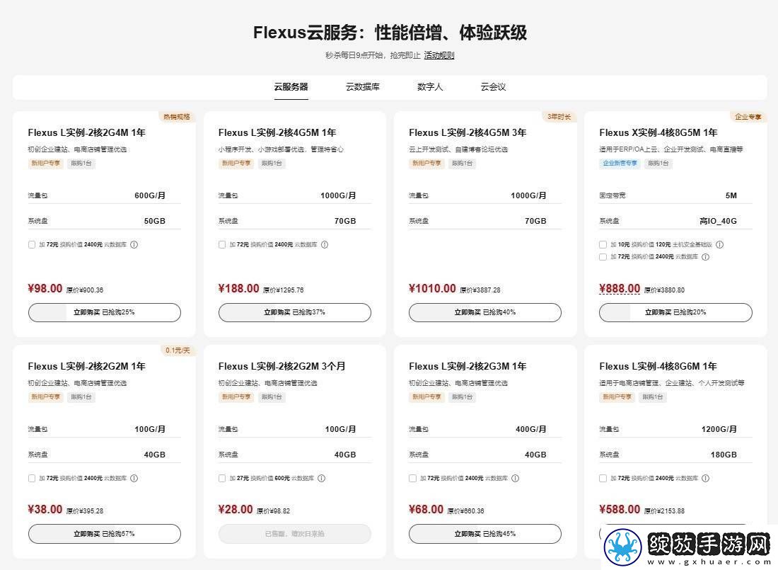 华为Flexus云服务特惠