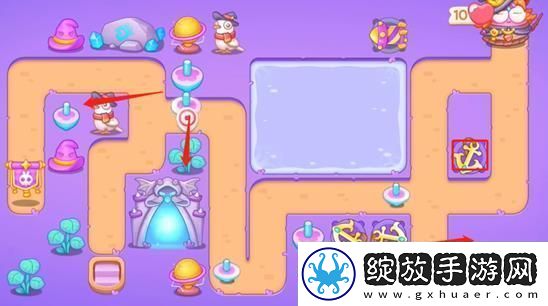 保卫萝卜4阿波与魔法宝藏第64关攻略