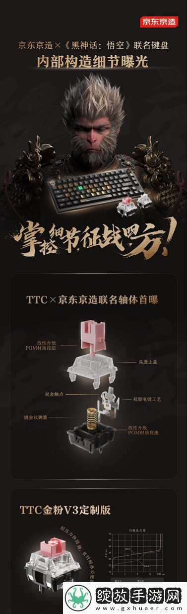 黑神话×京东推出联名键盘！12.25开售