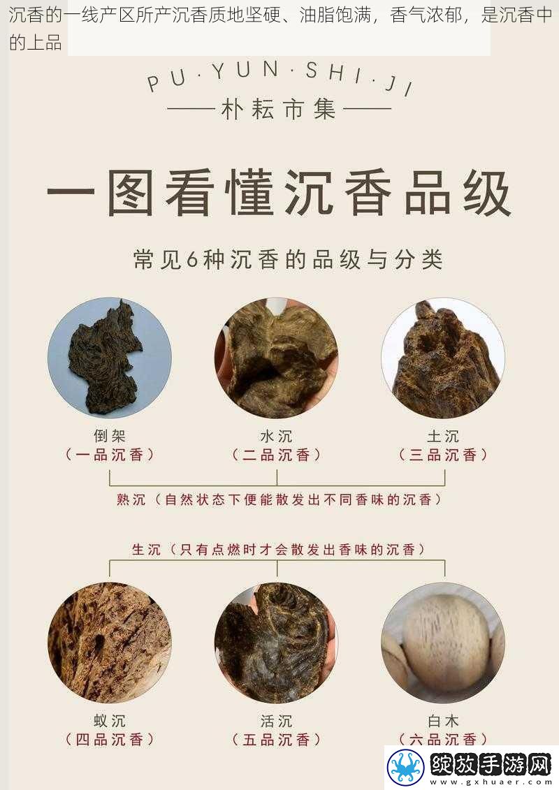 沉香的一线产区所产沉香质地坚硬、油脂饱满