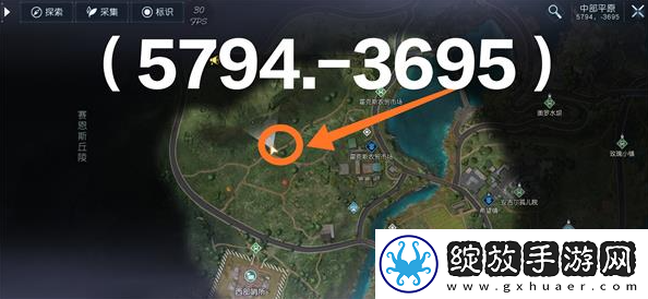 黎明觉醒藏宝图切割土地位置坐标