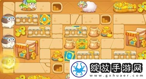 保卫萝卜4法老归来第40关过关方法