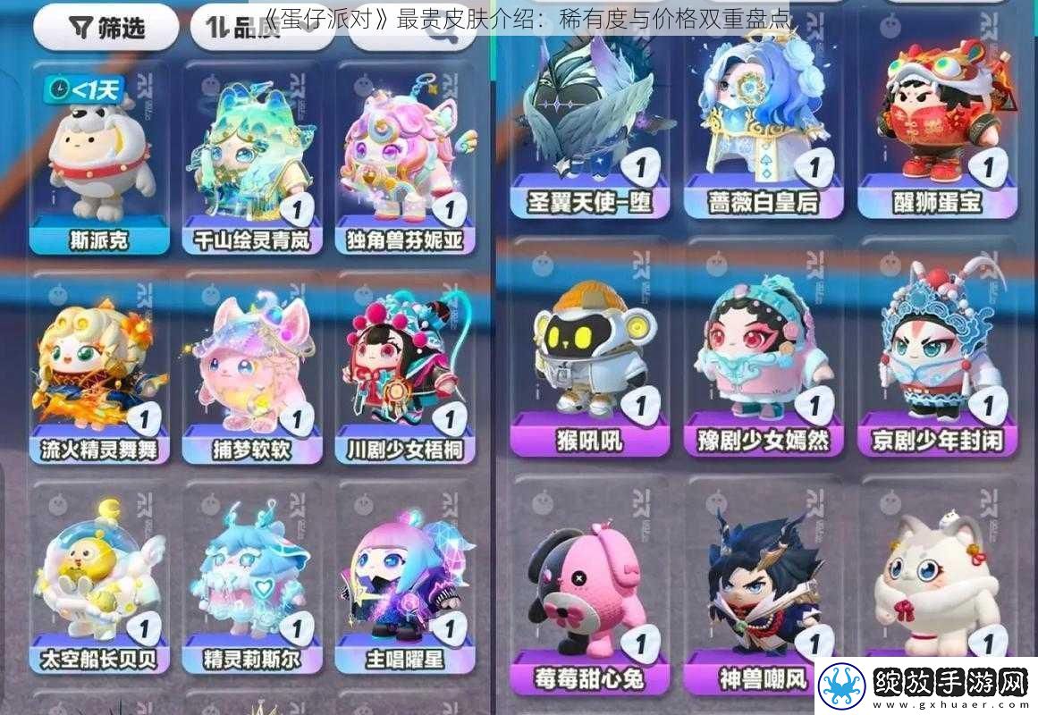 蛋仔派对最贵皮肤介绍