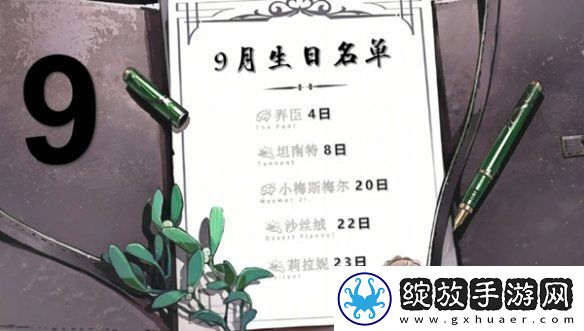 重返未来1999角色生日