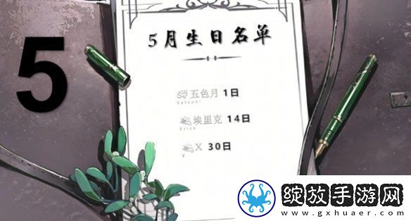 重返未来1999角色生日