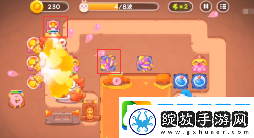 保卫萝卜4饿龙传说第8关怎么过