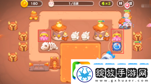 保卫萝卜4饿龙传说第8关怎么过
