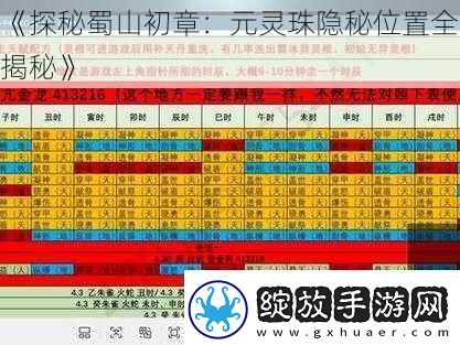 探秘蜀山初章