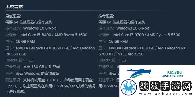 黑神话悟空配置要求是什么