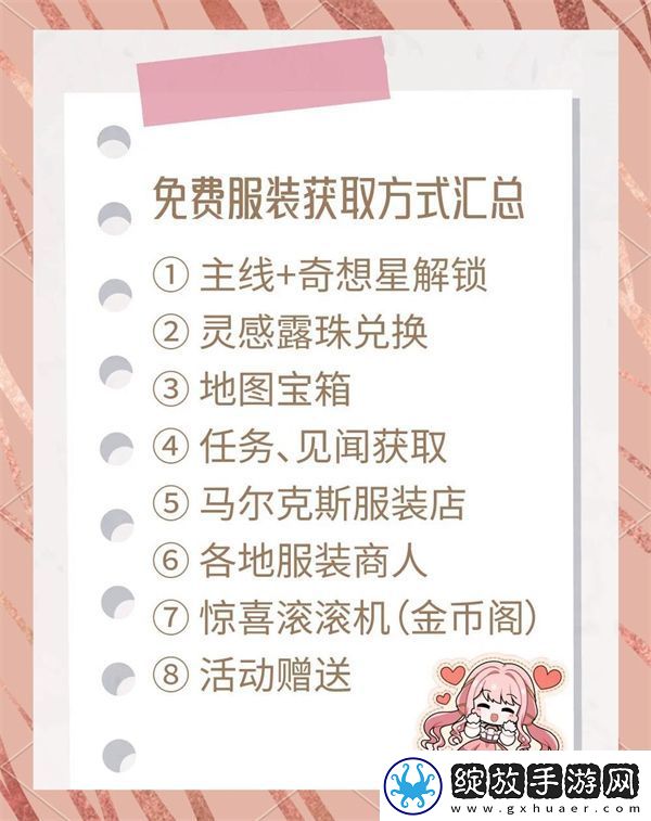 无限暖暖免费时装获取方法盘点