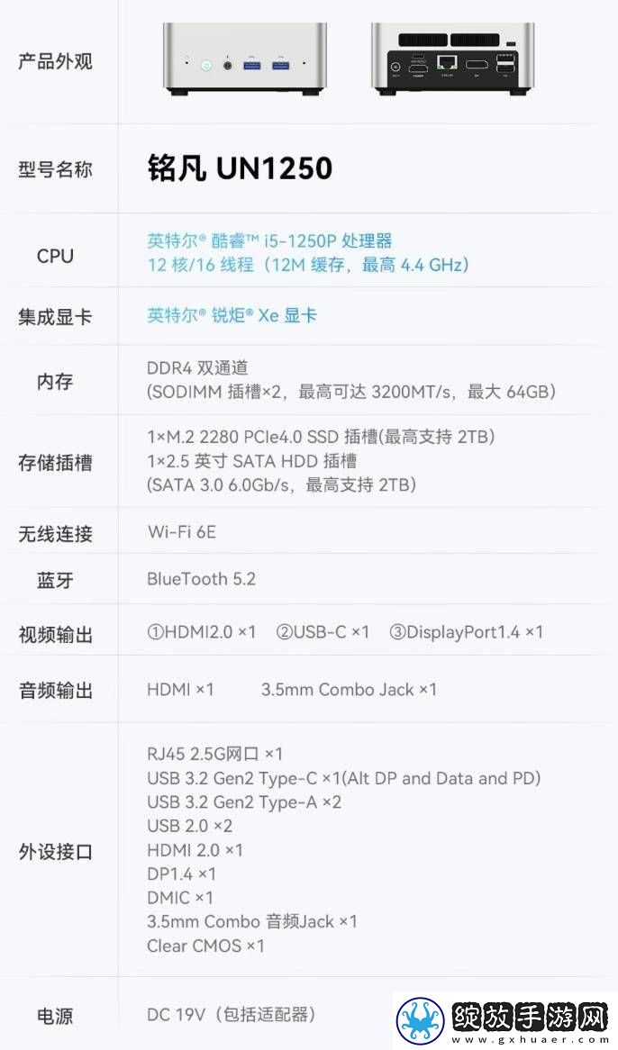 铭凡UN1250迷你主机上市