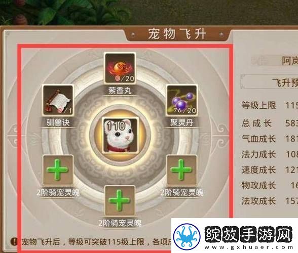 问道宠物飞升需要什么材料