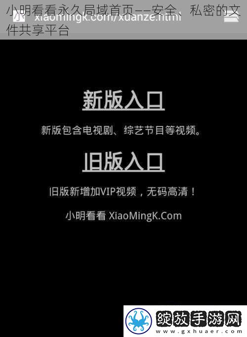 小明看看永久局域首页——安全、私密的文件共享平台
