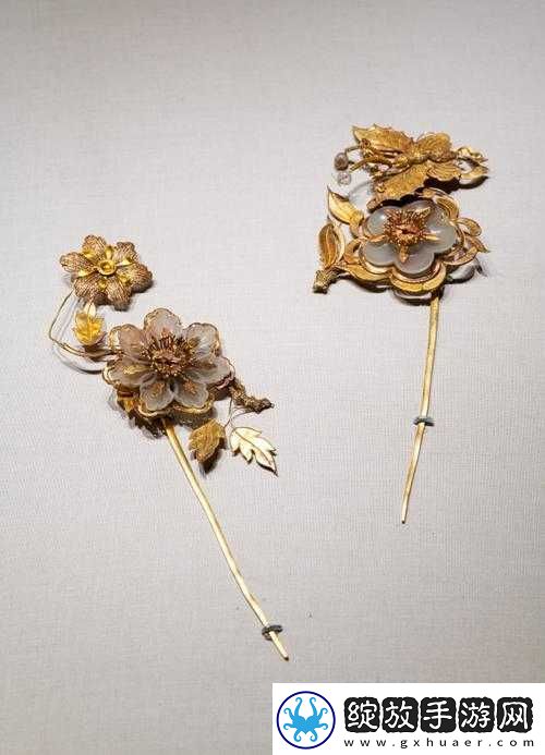 金玉花首簪