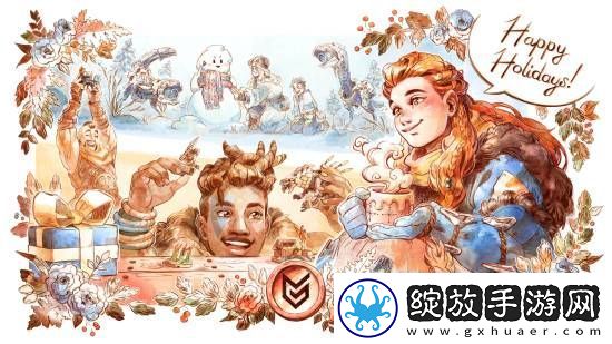 PS发地平线圣诞贺图